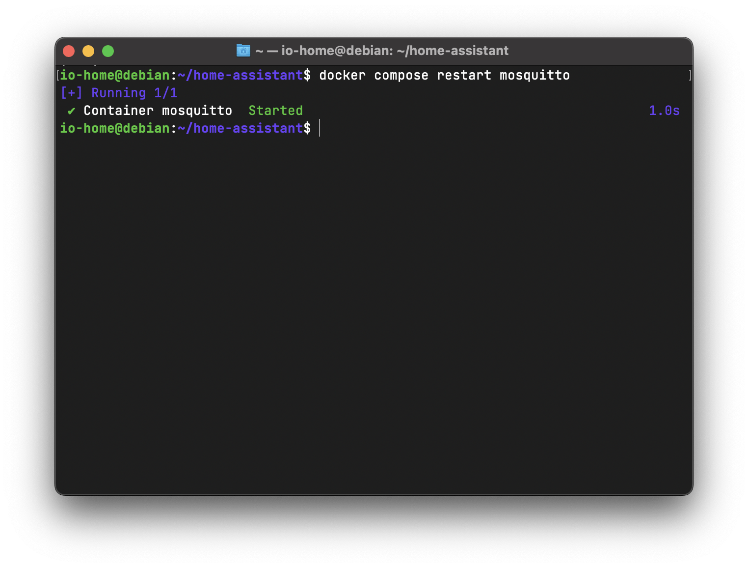 Перезагрузка mosquttio