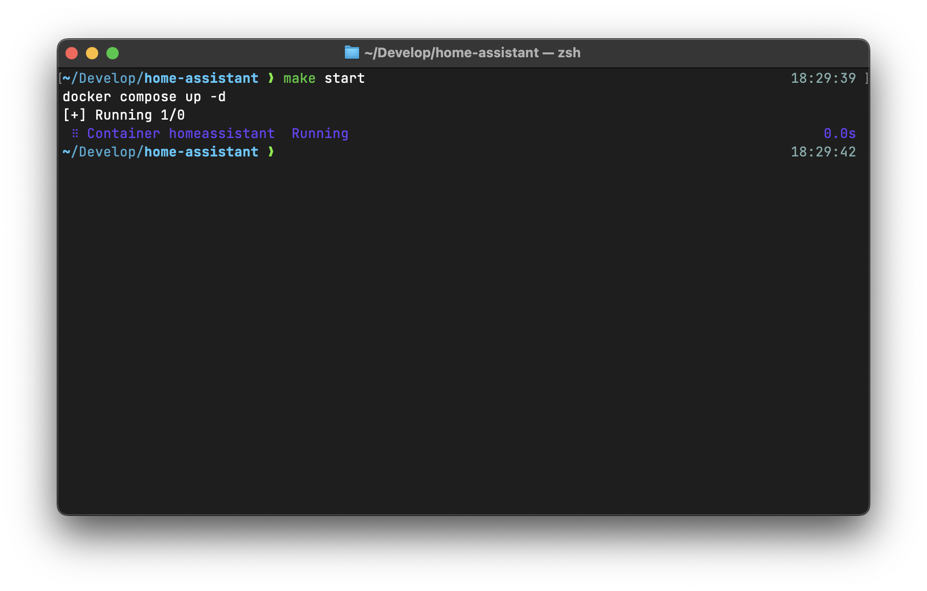 Запуск через make