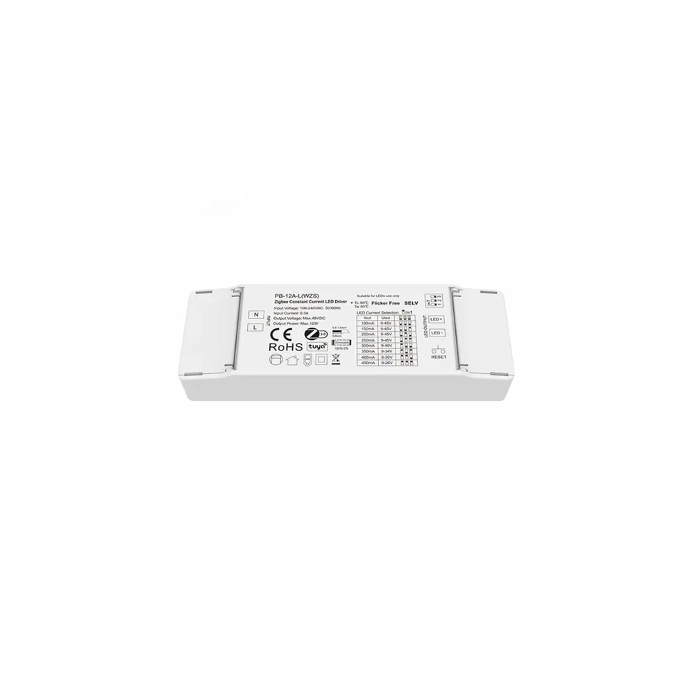 AC110V-220V To 3-24VDC 1CH *(350-700mA) 12W Zigbee 3.0 с драйвером постоянного тока для светодиода 9-45VDC